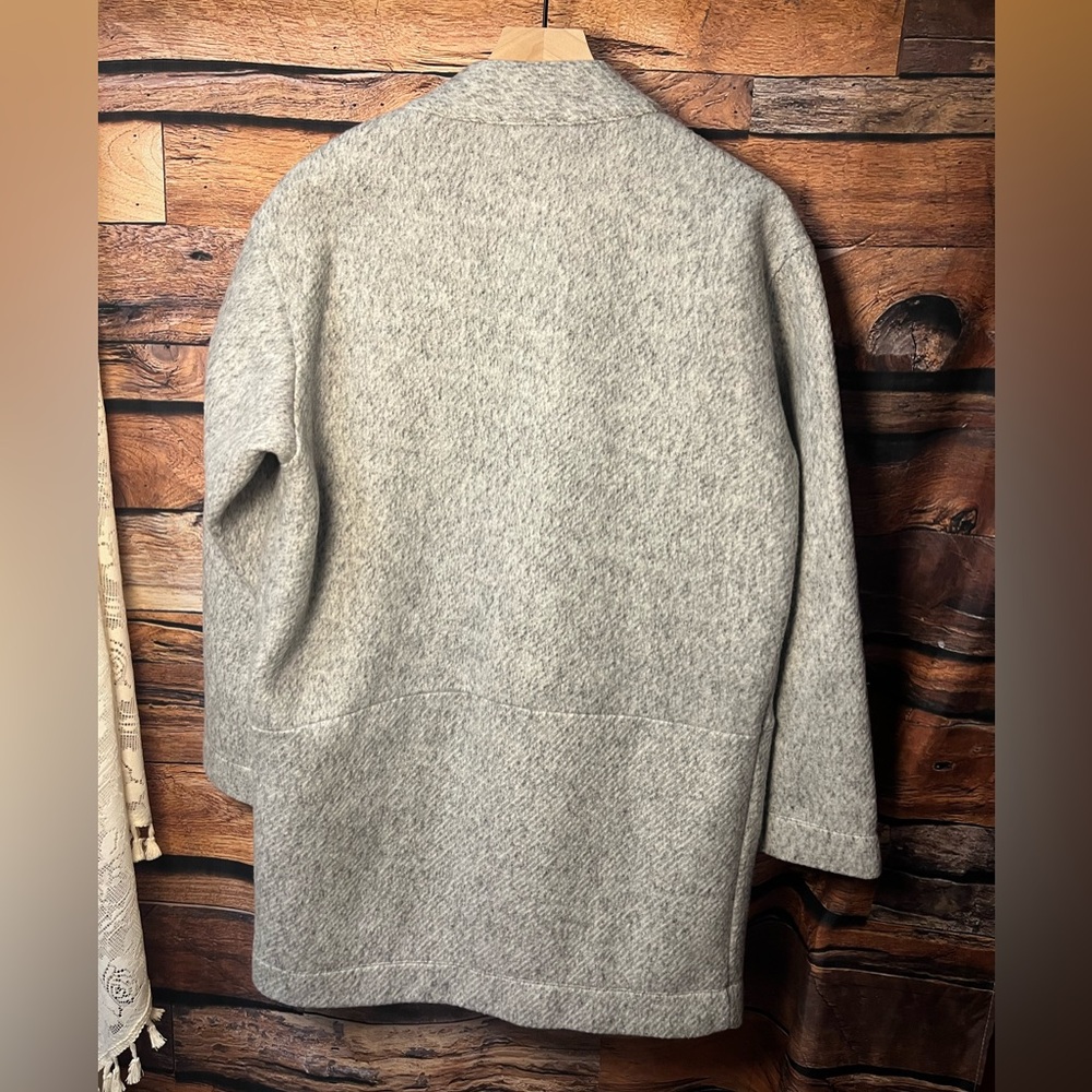 Express Light Gray Textured Lightweight Open Jack… - image 7